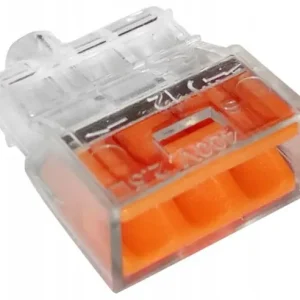 Zwrot pieniędzy SZYBKOZŁĄCZKA 3*0,5-2,5MM2 TRANSPARENTNA/POMARAŃ.